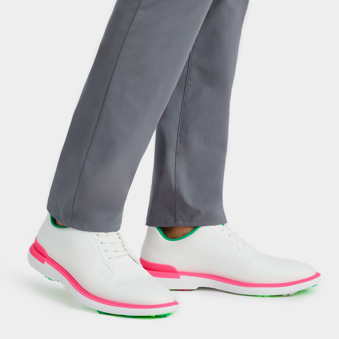 G/FORE MEN'S GALLIVAN2R GOLF SHOE - SNOW / KNOCKOUT PINK
