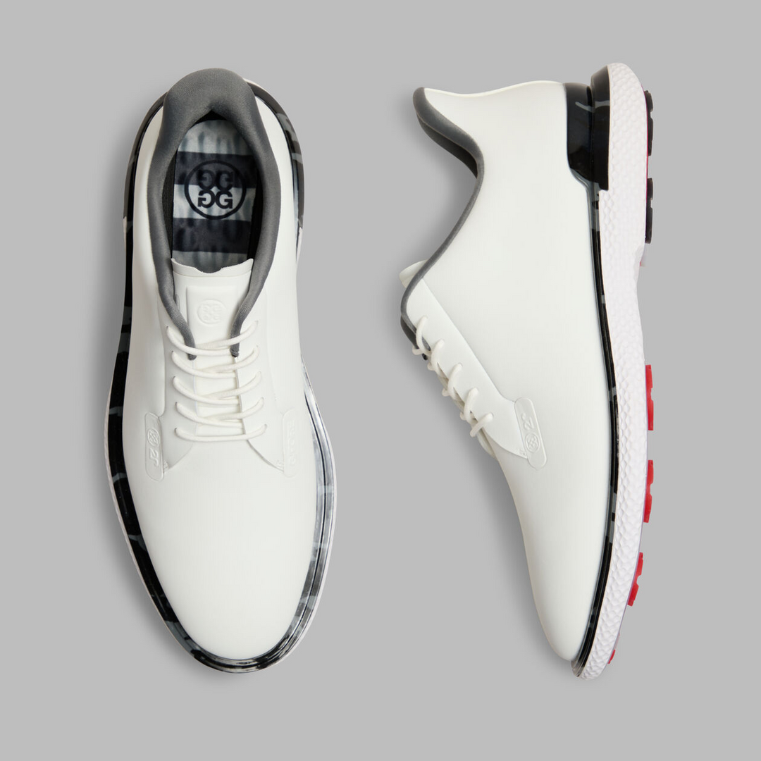 G/FORE MEN'S LTD RELEASE GALLIVAN2R CAMO WELT GOLF SHOE - SNOW / CHARCOAL