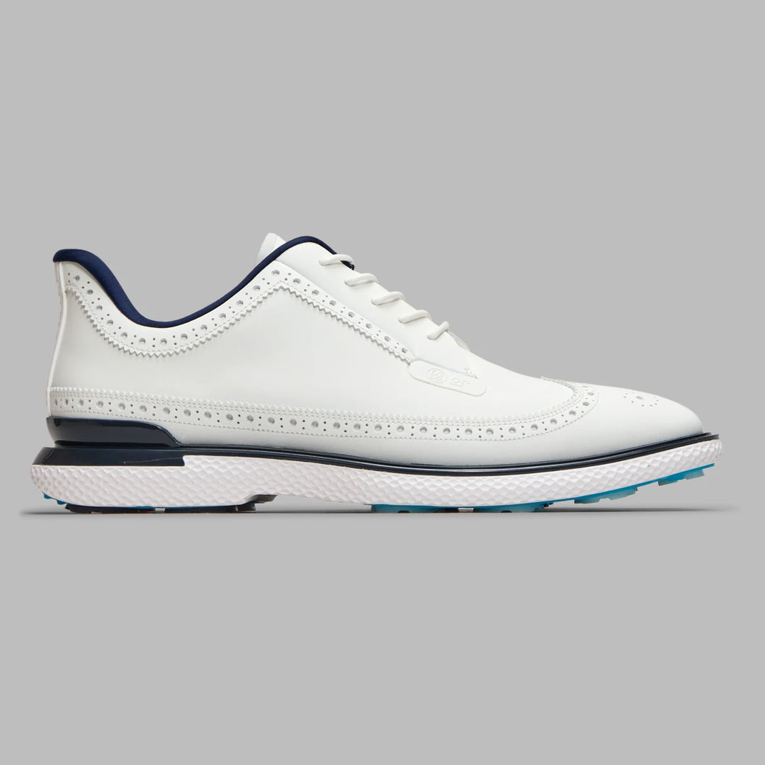 G/FORE MEN'S GALLIVAN2R LONGWING GOLF SHOE - SNOW / TWILIGHT
