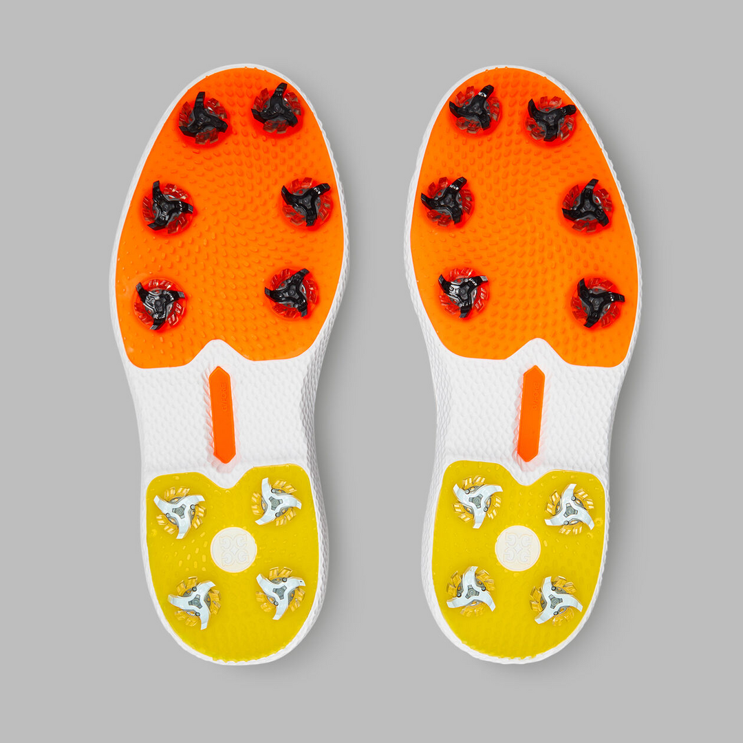 G/FORE MEN'S GALLIVAN2R G/LOCK SADDLE GOLF SHOE - SNOW