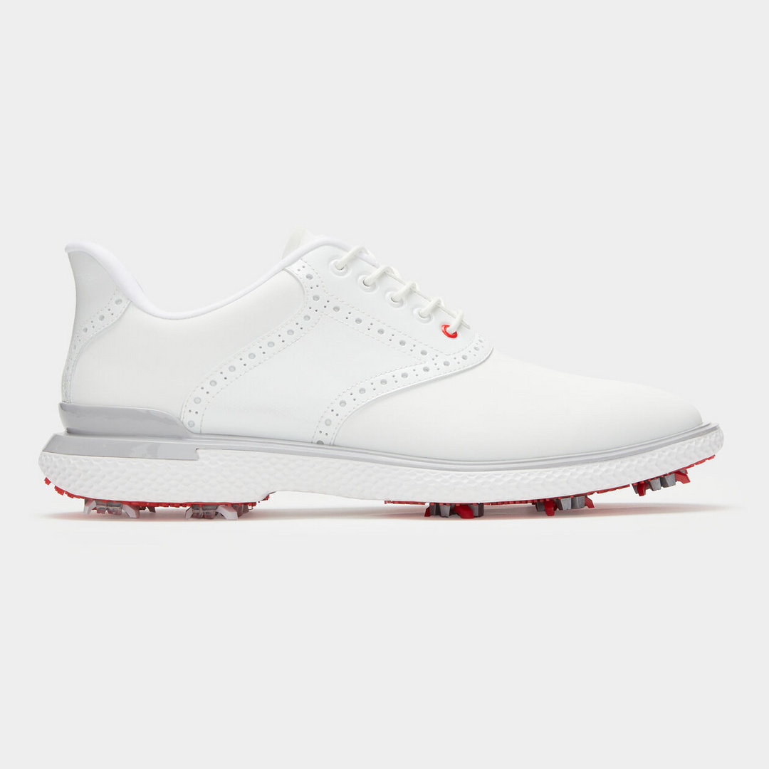 G/FORE MEN'S GALLIVAN2R G/LOCK SADDLE GOLF SHOE - SNOW / NIMBUS