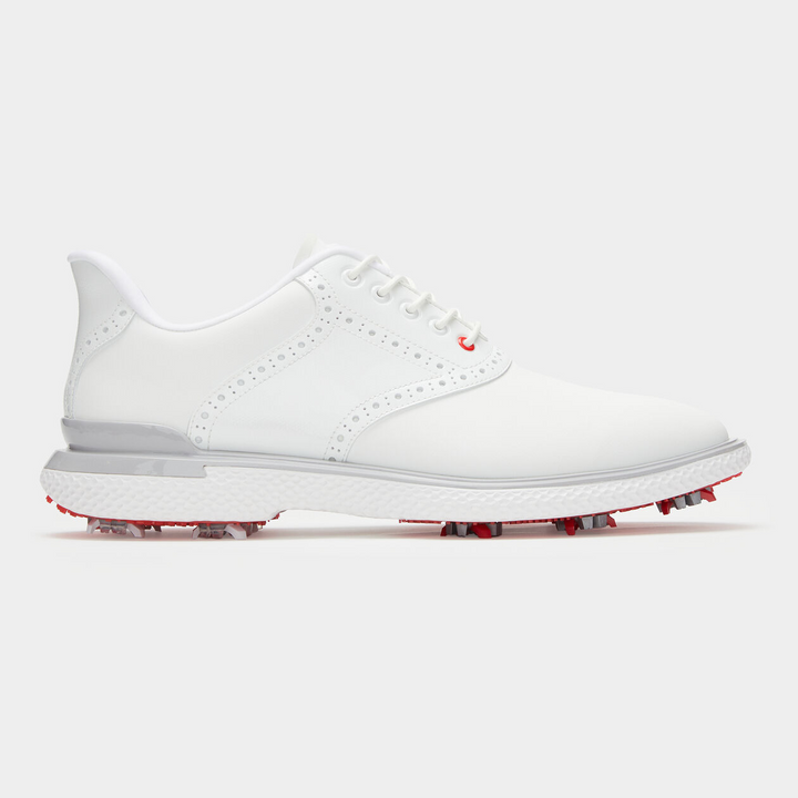 G/FORE MEN'S GALLIVAN2R G/LOCK SADDLE GOLF SHOE - SNOW / NIMBUS