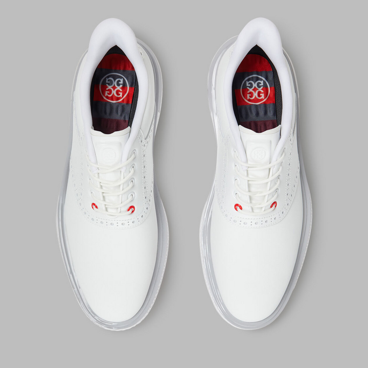 G/FORE MEN'S GALLIVAN2R G/LOCK SADDLE GOLF SHOE - SNOW / NIMBUS