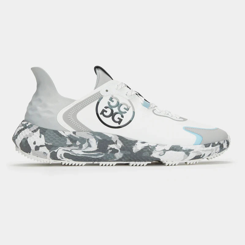 G/FORE MEN'S MG4X2 TPU CAMO SOLE GOLF CROSS TRAINER - GREY CAMO / POWDER