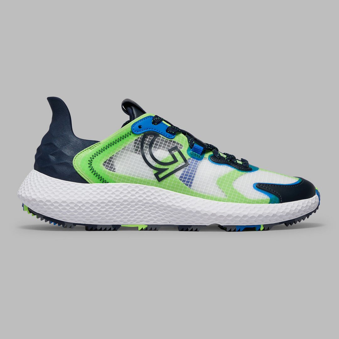 G/FORE MEN'S LTD RELEASE MG4X2 RIPSTOP HYBRID GOLF CROSS TRAINER - TWILIGHT/GECKO