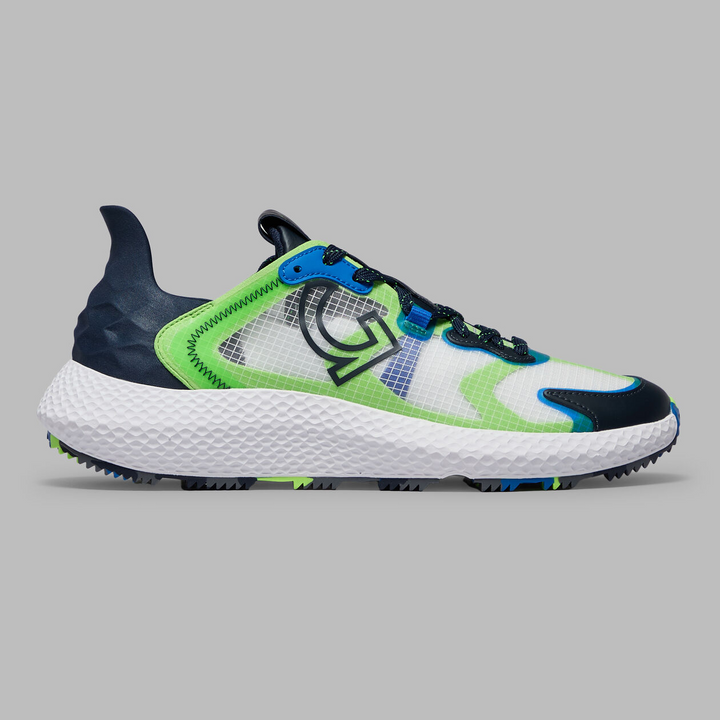 G/FORE MEN'S LTD RELEASE MG4X2 RIPSTOP HYBRID GOLF CROSS TRAINER - TWILIGHT/GECKO