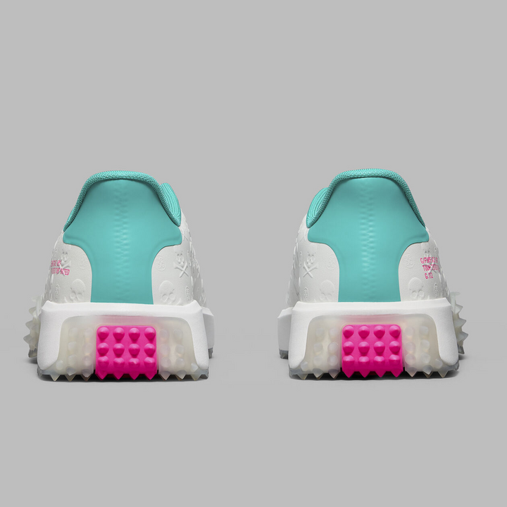 G/FORE MEN'S  G.112 EMBOSSED SKULL & TEES GOLF SHOE - SNOW / SIREN