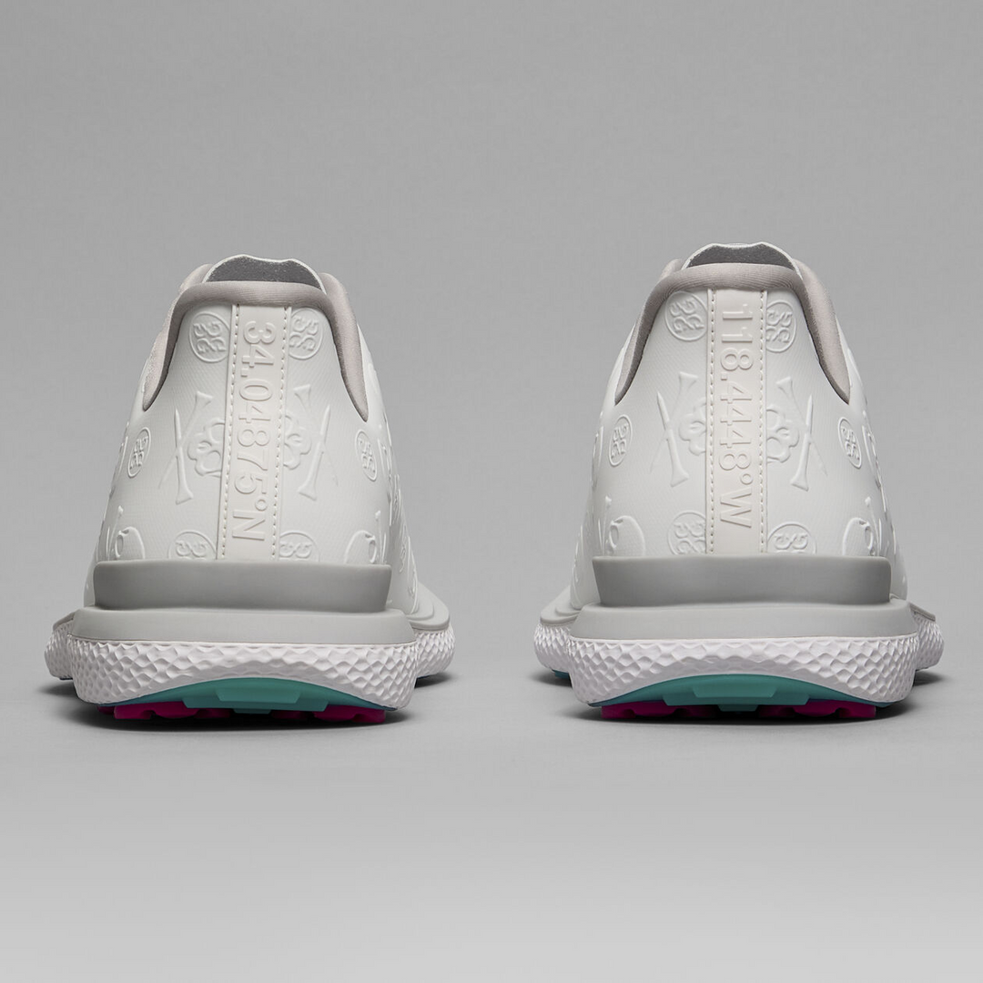 G/FORE MEN'S GALLIVAN2R EMBOSSED SKULL & TEES GOLF SHOE - SNOW / NIMBUS