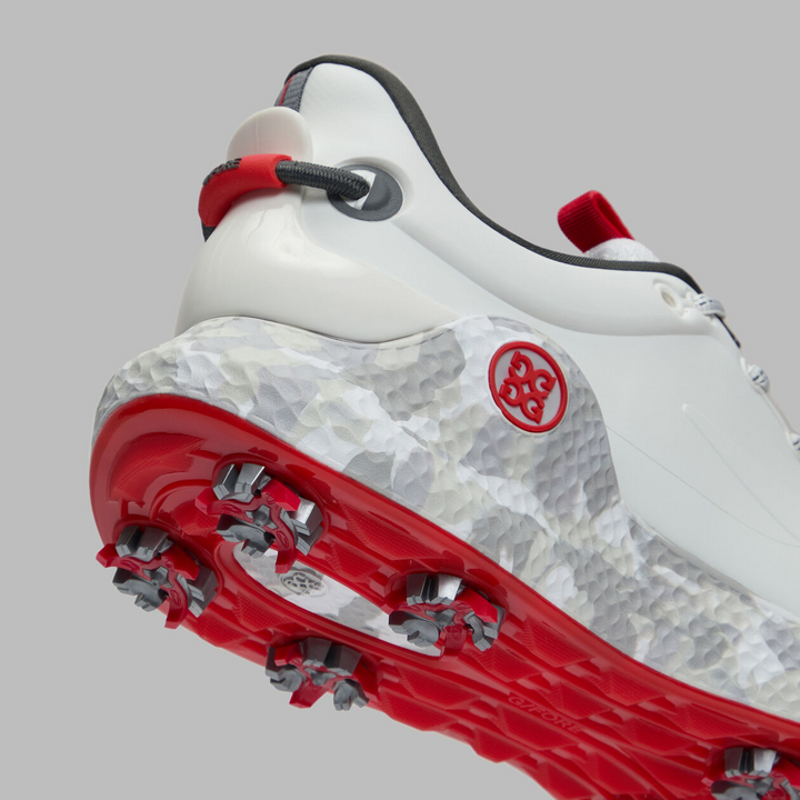 G/FORE MEN'S MEN'S MG4+ O2 G/LOCK CAMO MID SOLE GOLF SHOE - SNOW / CHARCOAL