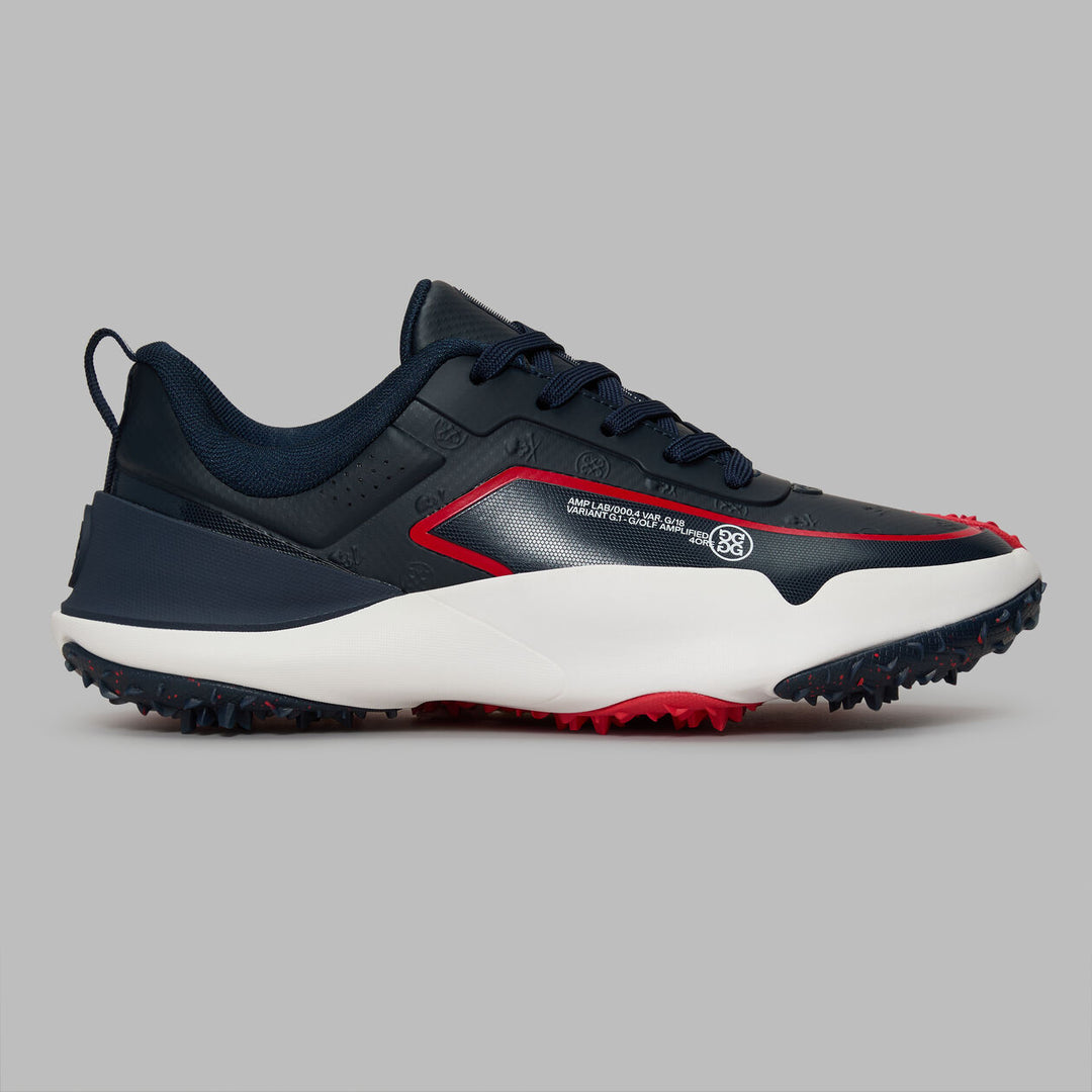 G/FORE MEN'S G/18 EMBOSSED SKULL & TEES GOLF SHOE - TWILIGHT / LAVA