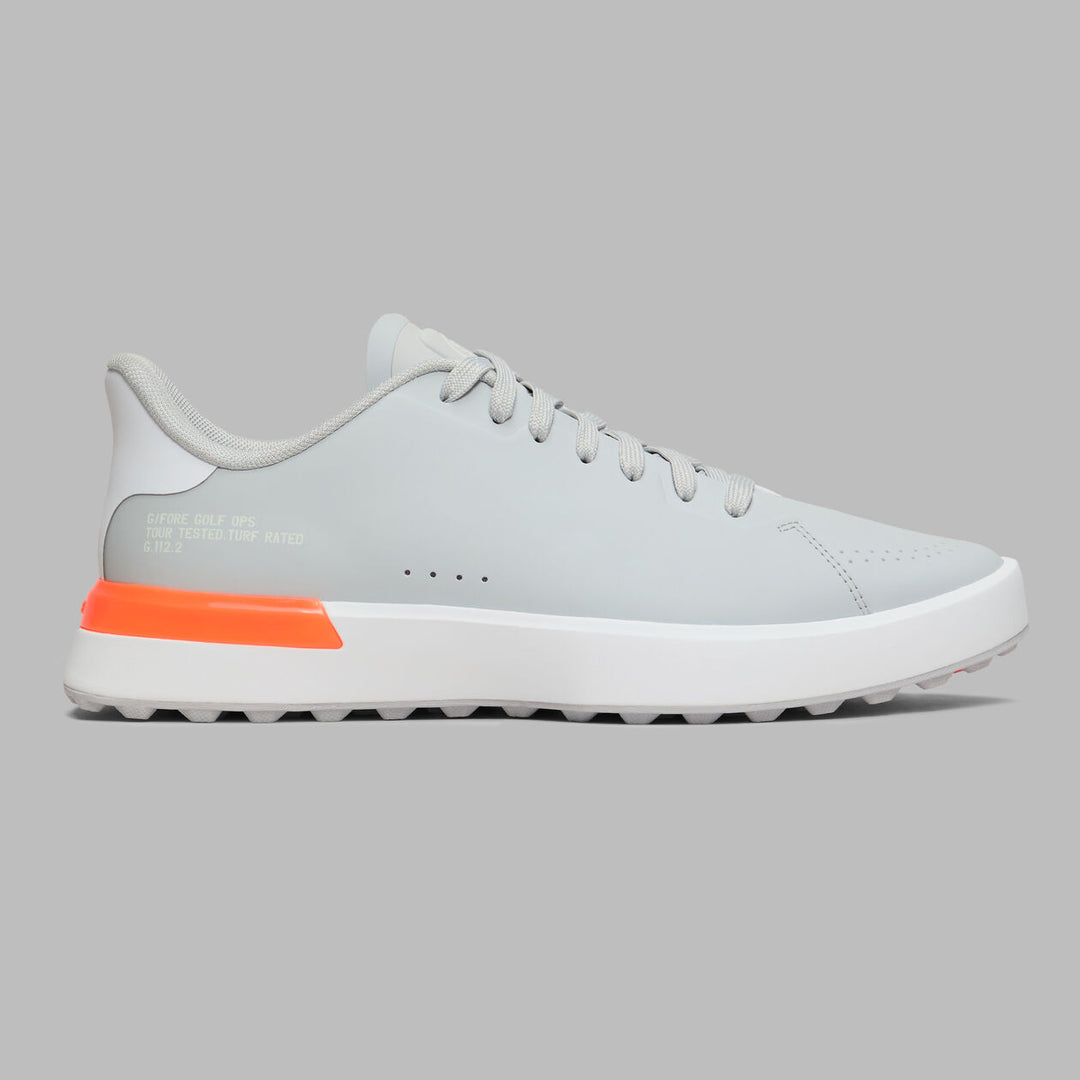 G/FORE MEN'S G.112 GOLF SHOE - NIMBUS / SHOCKING ORANGE