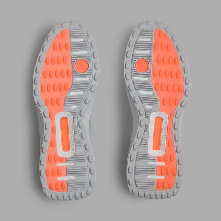 G/FORE MEN'S G.112 GOLF SHOE - NIMBUS / SHOCKING ORANGE