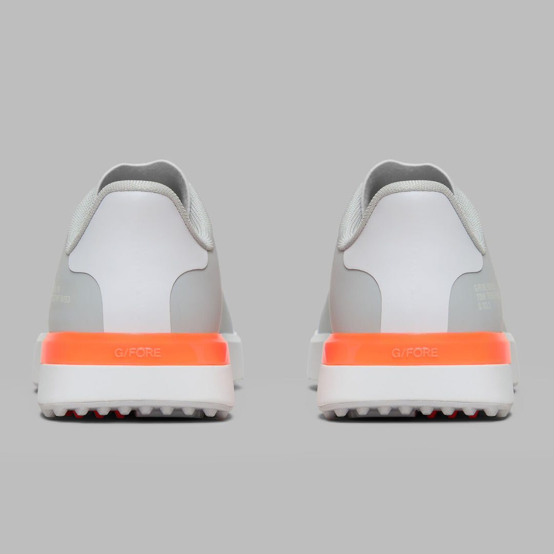 G/FORE MEN'S G.112 GOLF SHOE - NIMBUS / SHOCKING ORANGE