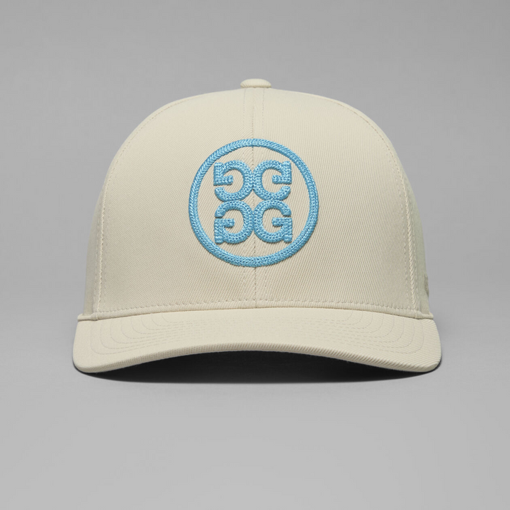 G/FORE MEN'S CHAINSTITCH CIRCLE G'S CONTRAST HAT - STONE / MOSAIC