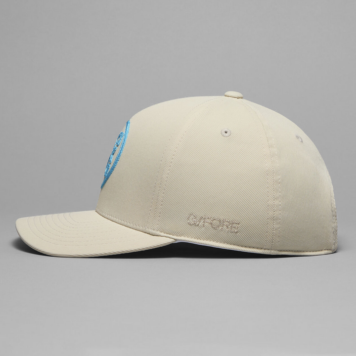 G/FORE MEN'S CHAINSTITCH CIRCLE G'S CONTRAST HAT - STONE / MOSAIC