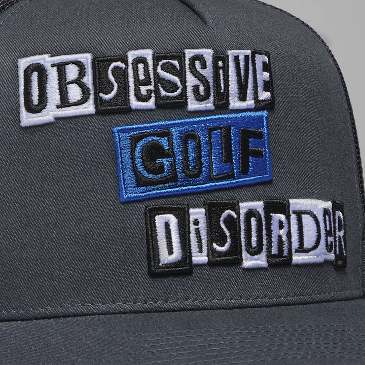 G/FORE MEN'S O.G.D. TALL TRUCKER HAT - CHARCOAL
