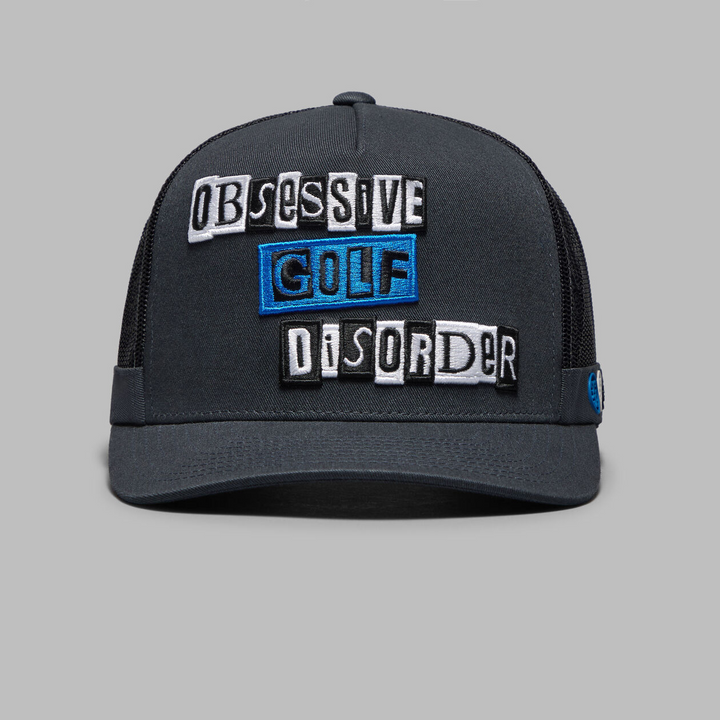 G/FORE MEN'S O.G.D. TALL TRUCKER HAT - CHARCOAL