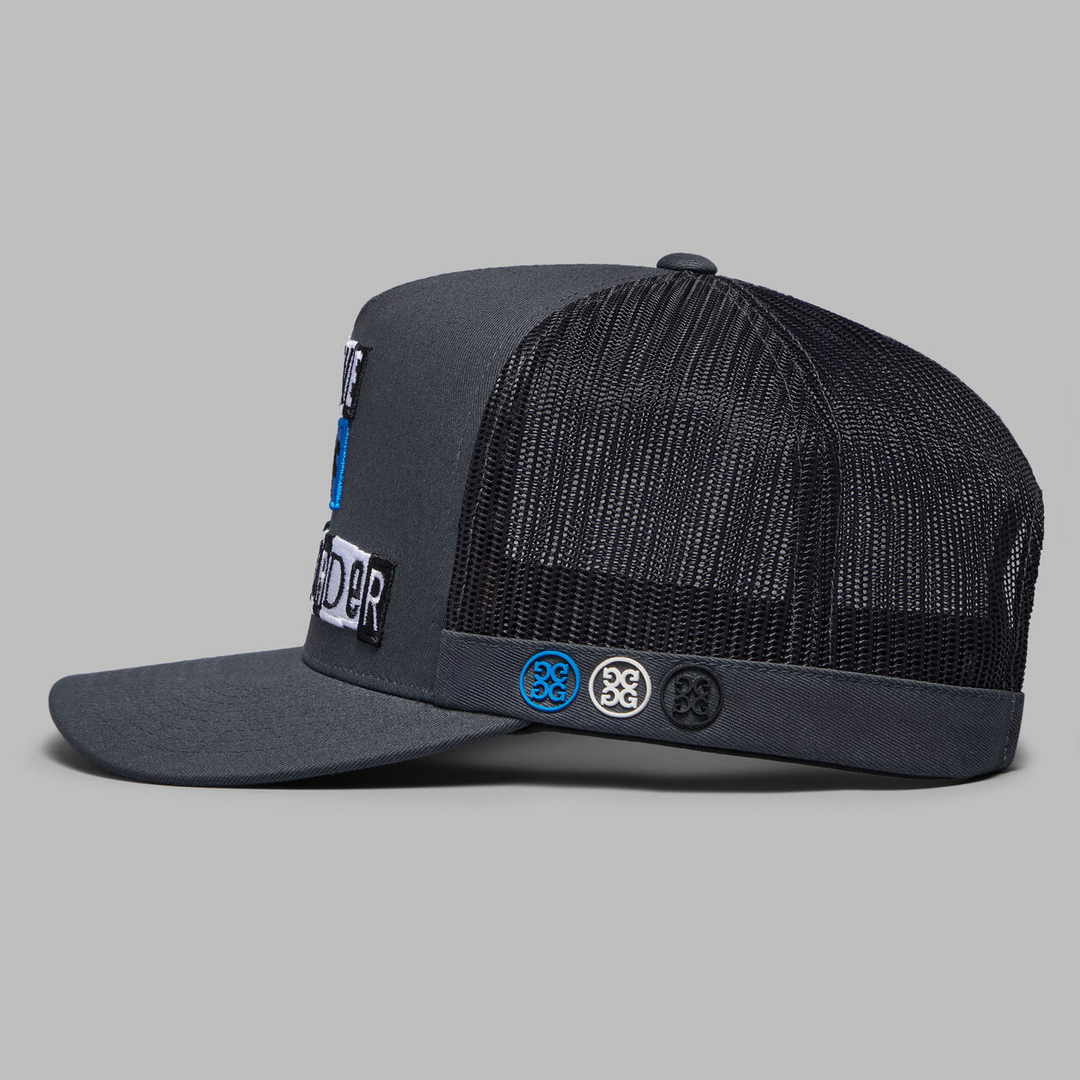 G/FORE MEN'S O.G.D. TALL TRUCKER HAT - CHARCOAL