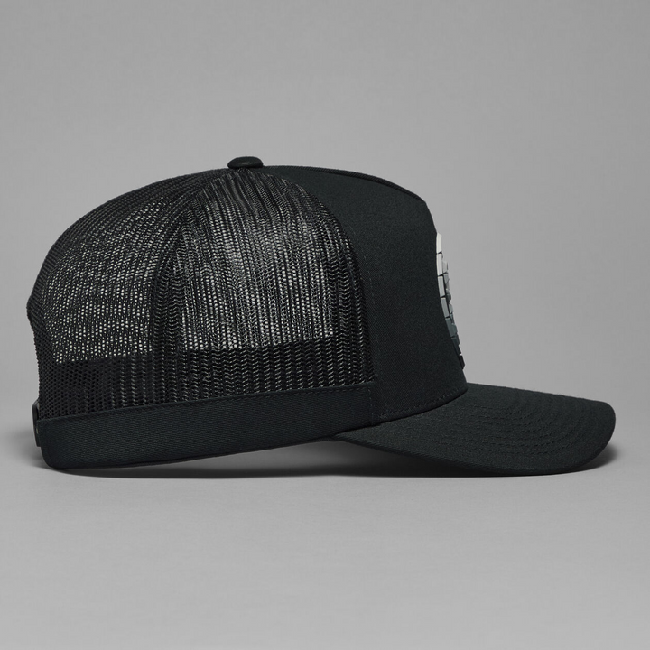 G/FORE MEN'S GRADIENT CIRCLE G'S COTTON TWILL TRUCKER HAT - ONYX