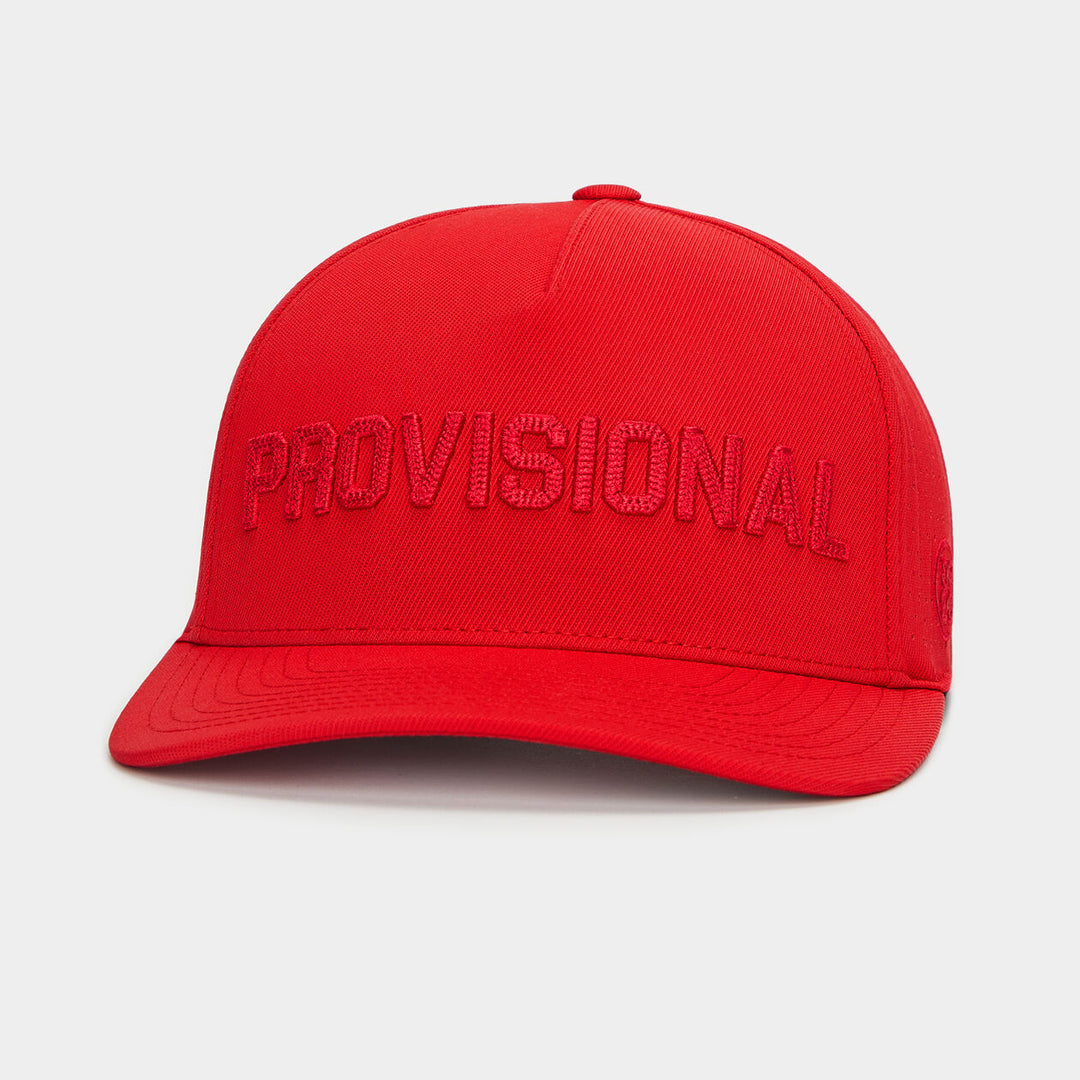 G/FORE MENS 3D PROVISIONAL STRETCH TWILL SNAPBACK HAT - POPPY