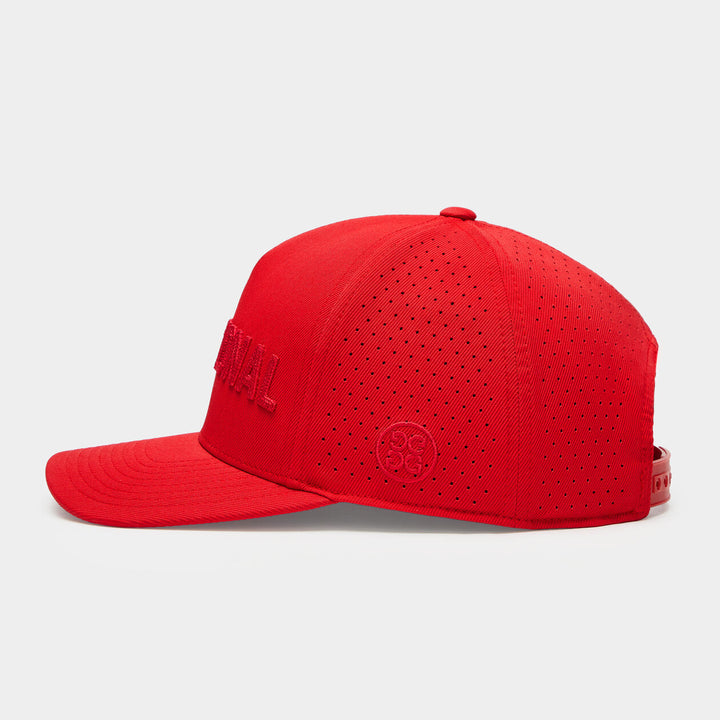 G/FORE MENS 3D PROVISIONAL STRETCH TWILL SNAPBACK HAT - POPPY