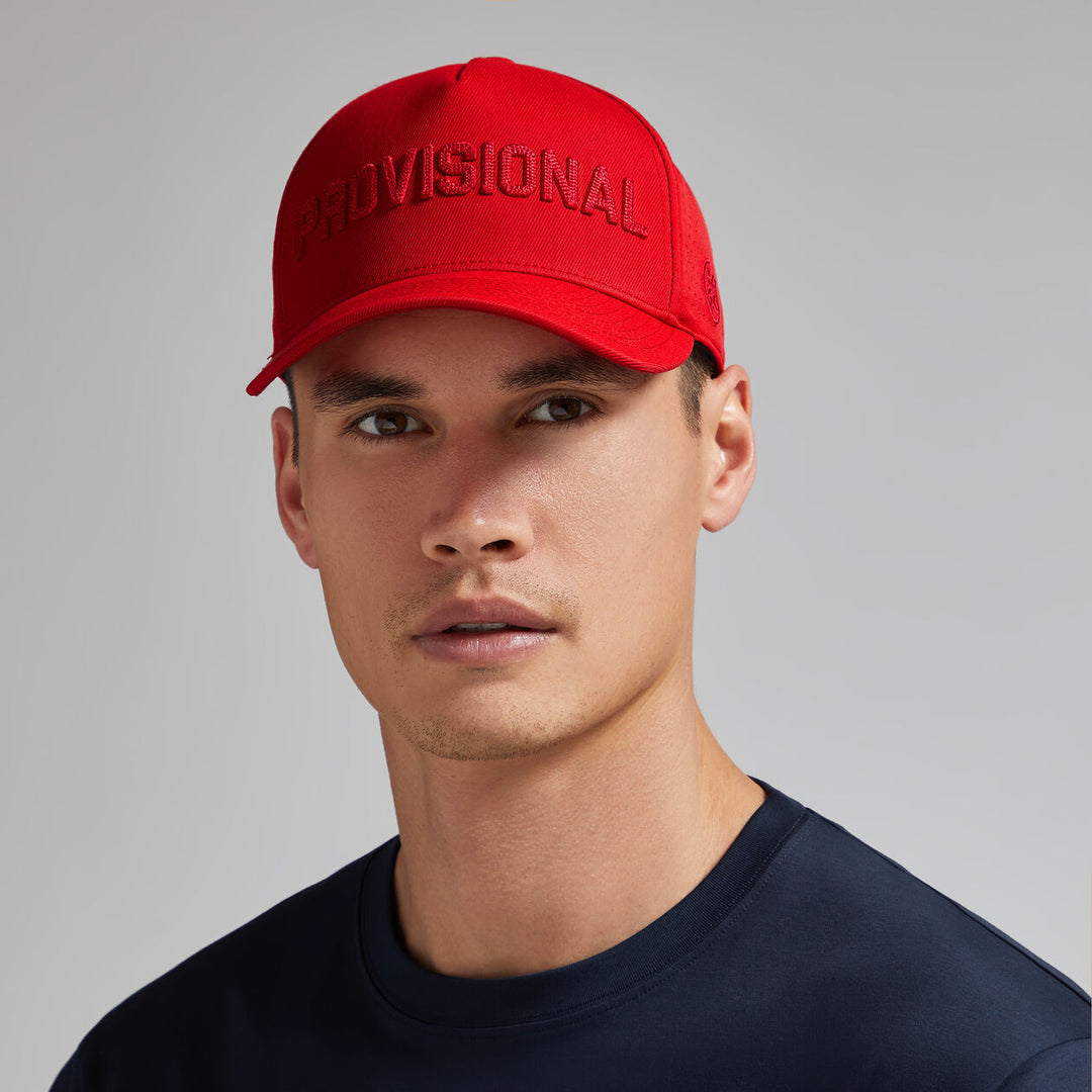 G/FORE MENS 3D PROVISIONAL STRETCH TWILL SNAPBACK HAT - POPPY