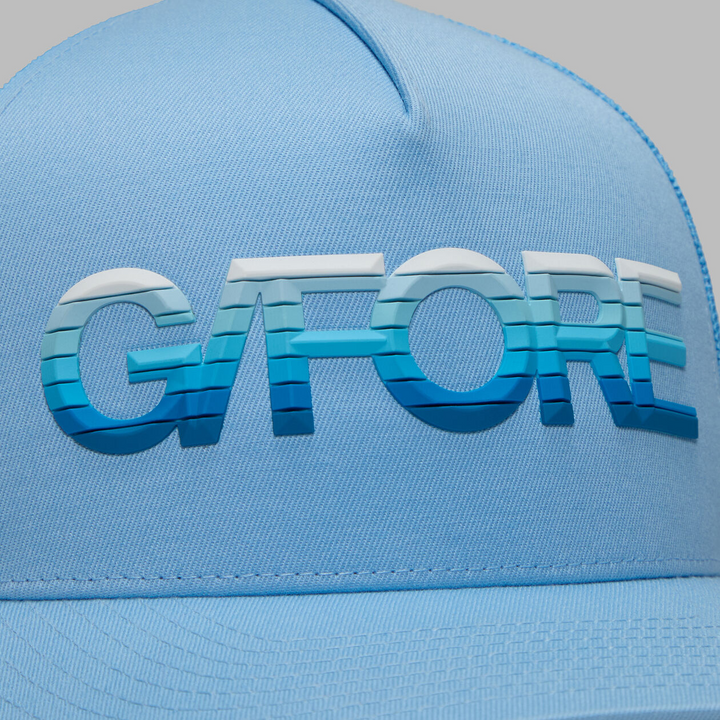 G/FORE MEN'S 3D OMBRÉ G/FORE COTTON TWILL TRUCKER HAT - BAJA