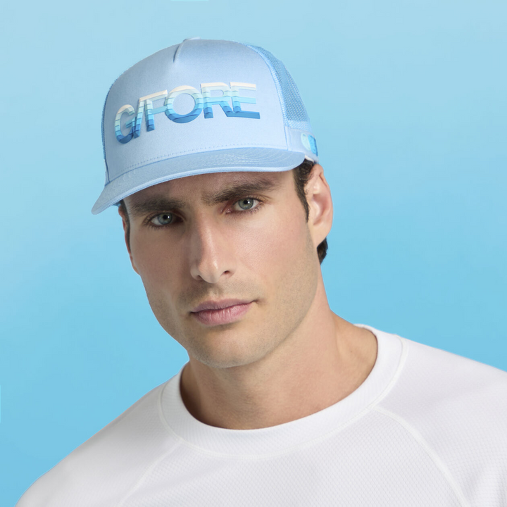 G/FORE MEN'S 3D OMBRÉ G/FORE COTTON TWILL TRUCKER HAT - BAJA
