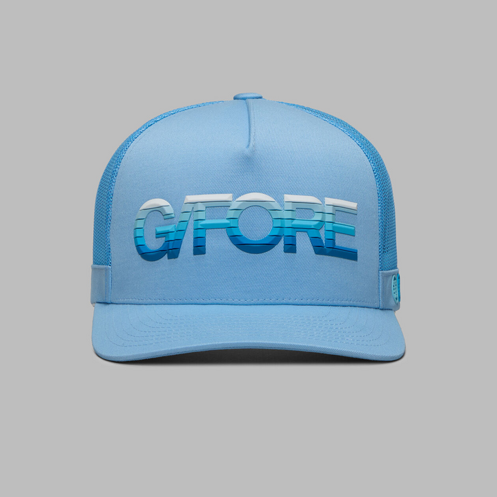 G/FORE MEN'S 3D OMBRÉ G/FORE COTTON TWILL TRUCKER HAT - BAJA