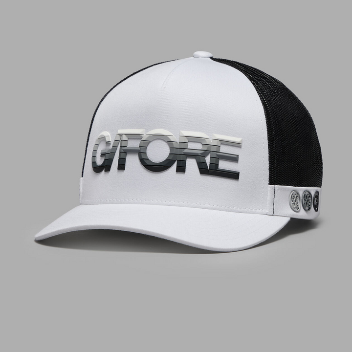 G/FORE MEN'S 3D OMBRÉ G/FORE COTTON TWILL TRUCKER HAT -SNOW