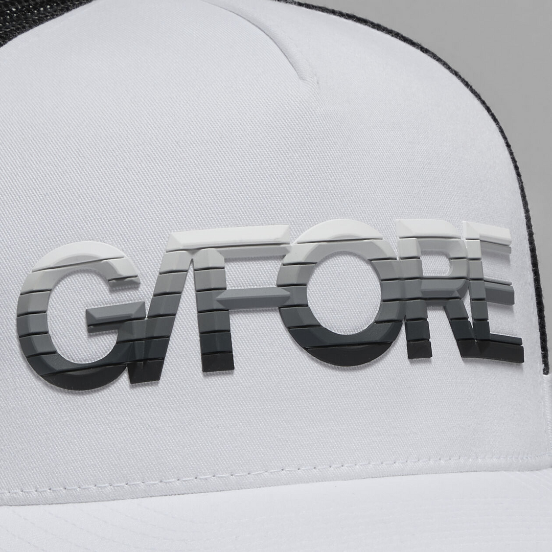 G/FORE MEN'S 3D OMBRÉ G/FORE COTTON TWILL TRUCKER HAT -SNOW