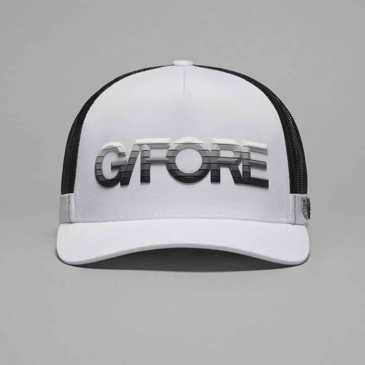 G/FORE MEN'S 3D OMBRÉ G/FORE COTTON TWILL TRUCKER HAT -SNOW