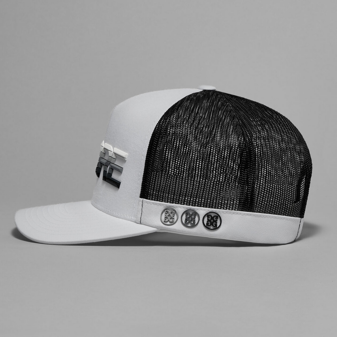 G/FORE MEN'S 3D OMBRÉ G/FORE COTTON TWILL TRUCKER HAT -SNOW