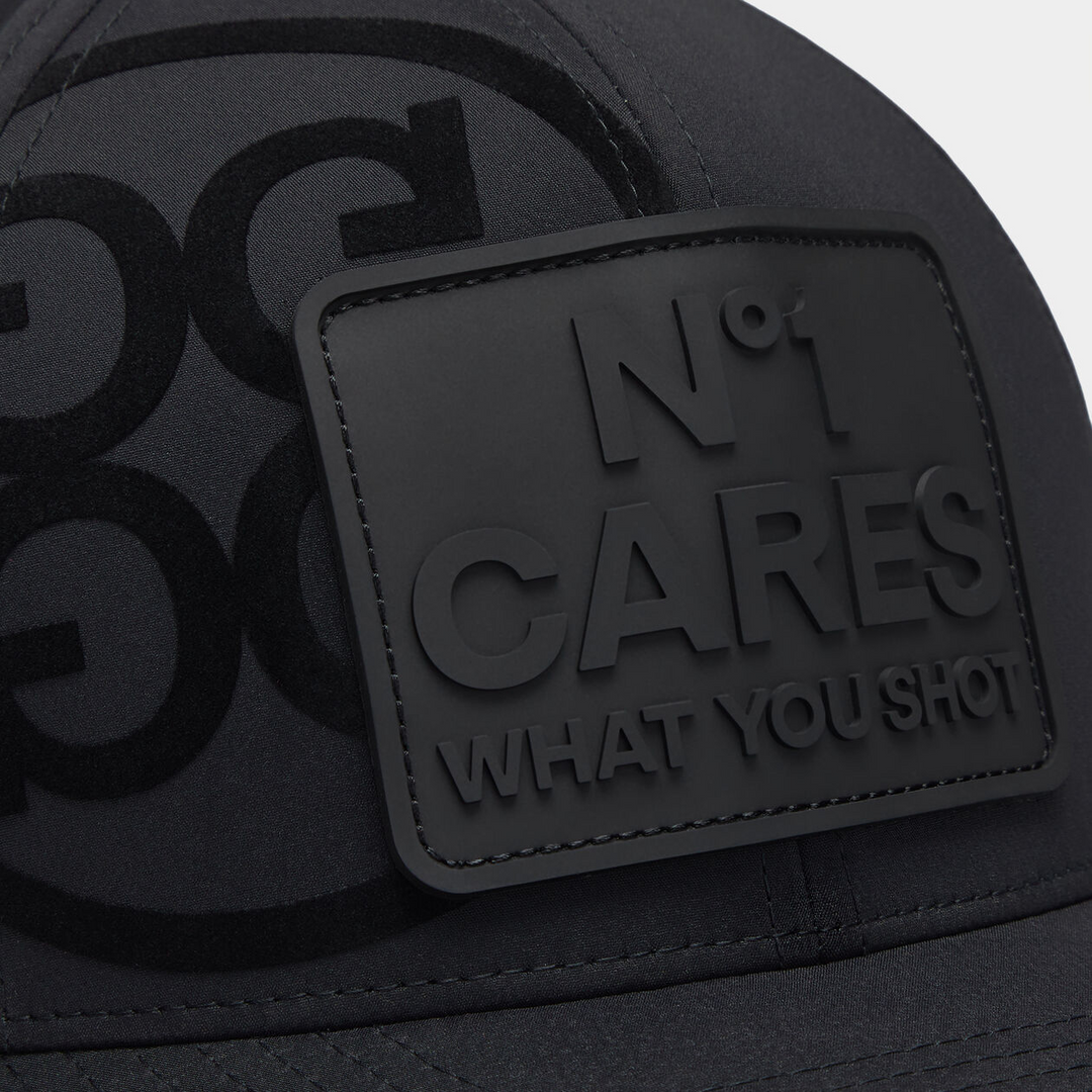 G/FORE MEN'S NO1 CARES PERFORATED DELTA HAT - ONYX