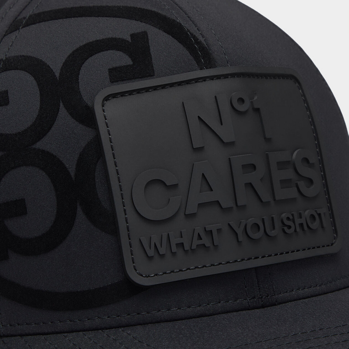 G/FORE MEN'S NO1 CARES PERFORATED DELTA HAT - ONYX