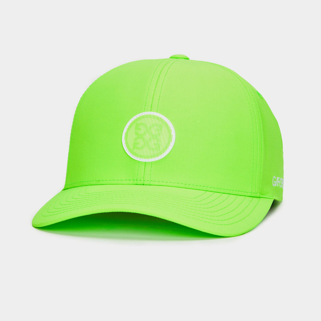 G/FORE MENS CREW WOVEN NYLON RELAXED FIT SNAPBACK HAT - GECKO
