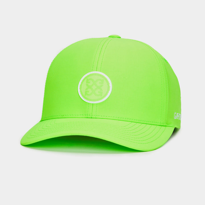 G/FORE MENS CREW WOVEN NYLON RELAXED FIT SNAPBACK HAT - GECKO