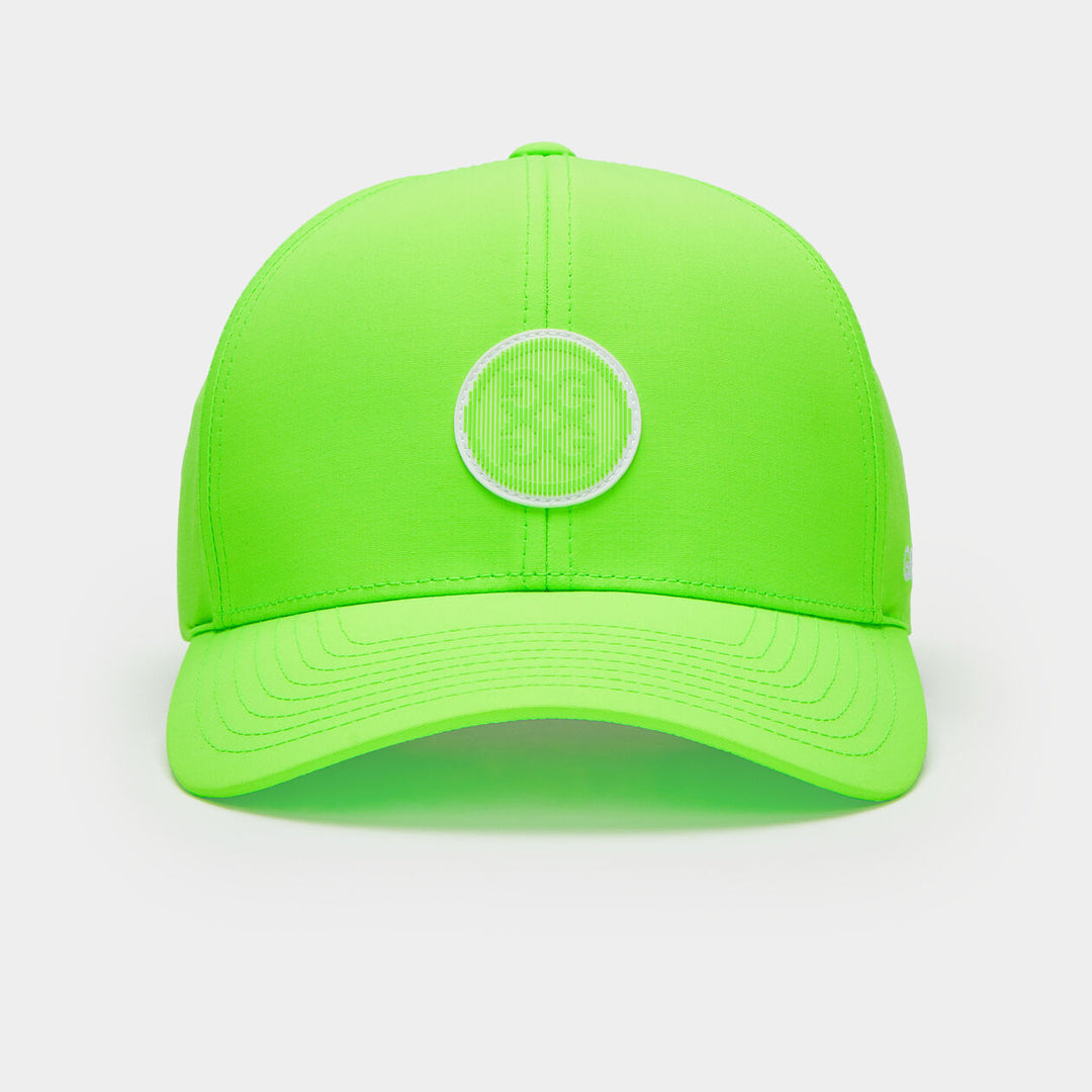 G/FORE MENS CREW WOVEN NYLON RELAXED FIT SNAPBACK HAT - GECKO