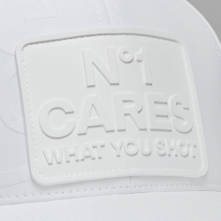 G/FORE MEN'S NO1 CARES PERFORATED DELTA HAT - SNOW