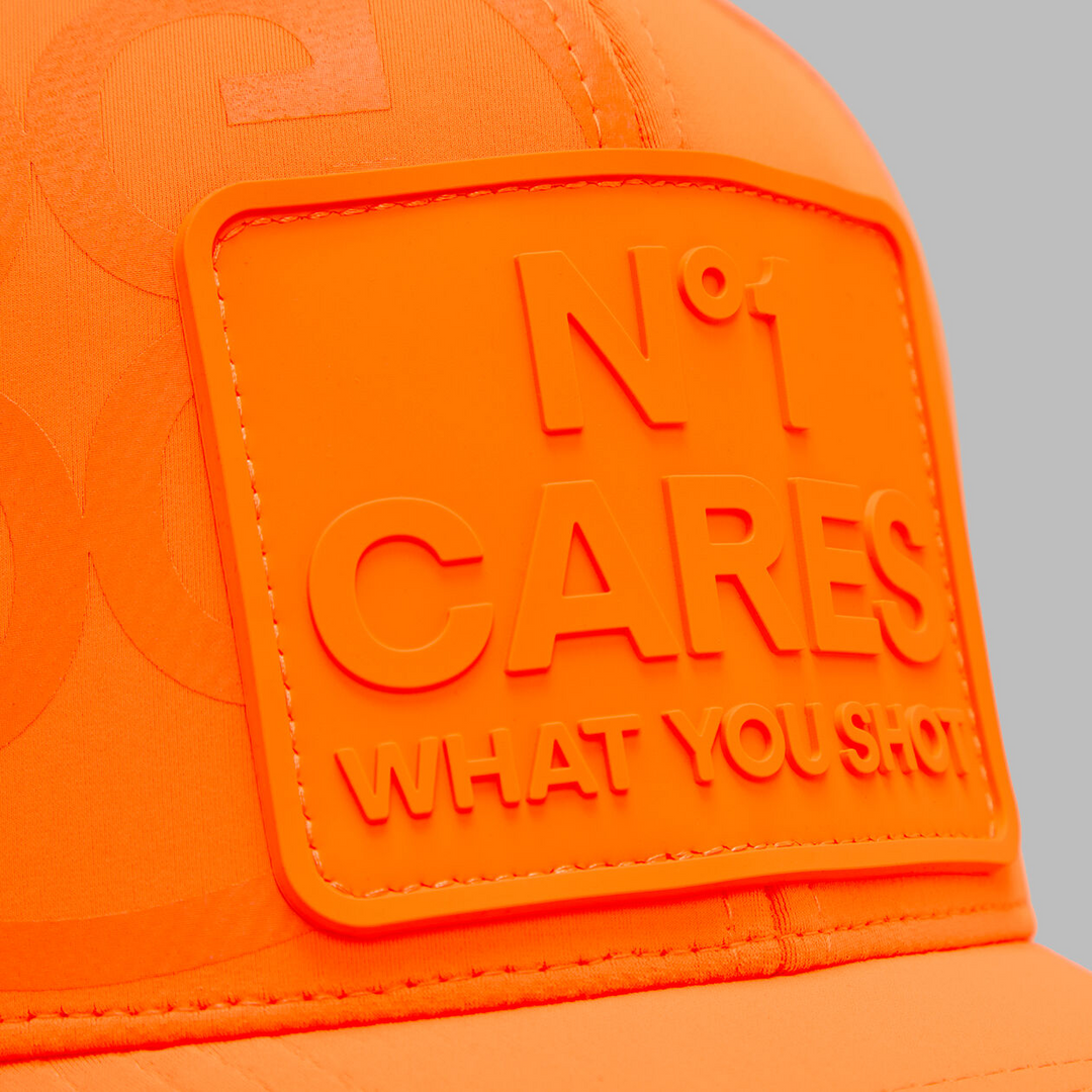 G/FORE MEN'S NO1 CARES PERFORATED DELTA HAT - SHOCKING ORANGE