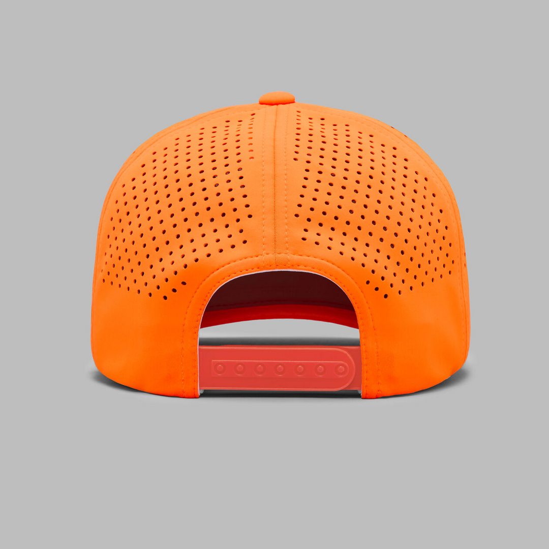 G/FORE MEN'S NO1 CARES PERFORATED DELTA HAT - SHOCKING ORANGE