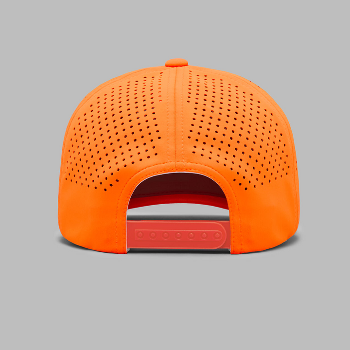 G/FORE MEN'S NO1 CARES PERFORATED DELTA HAT - SHOCKING ORANGE