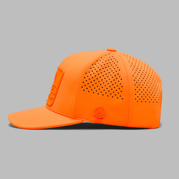 G/FORE MEN'S NO1 CARES PERFORATED DELTA HAT - SHOCKING ORANGE