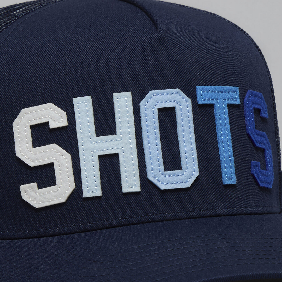 G/FORE MEN'S FELT SHOTS TRUCKER HAT - TWILIGHT