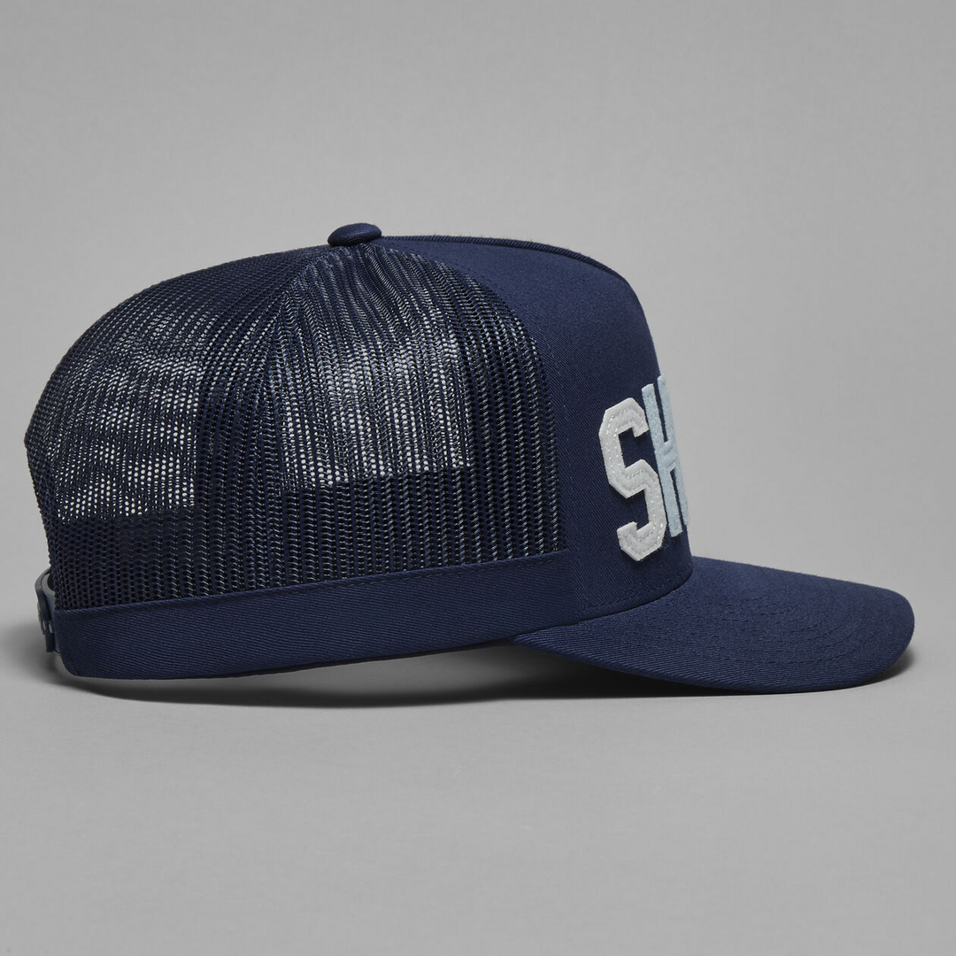 G/FORE MEN'S FELT SHOTS TRUCKER HAT - TWILIGHT