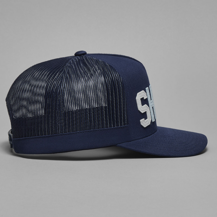 G/FORE MEN'S FELT SHOTS TRUCKER HAT - TWILIGHT