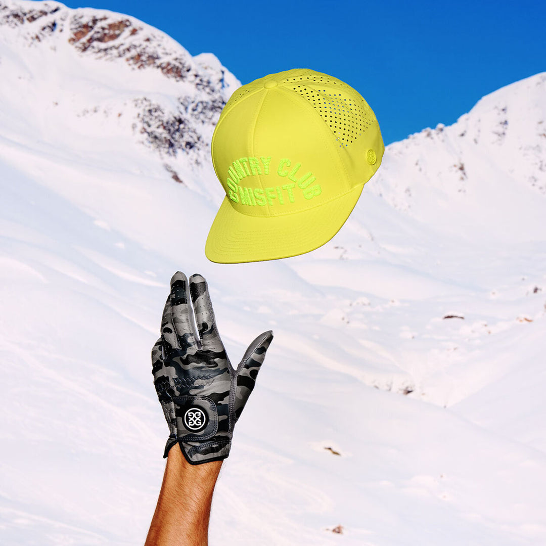 G/FORE MEN'S COUNTRY CLUB MISFIT PERFORATED DELTA HAT - ELECTRIC