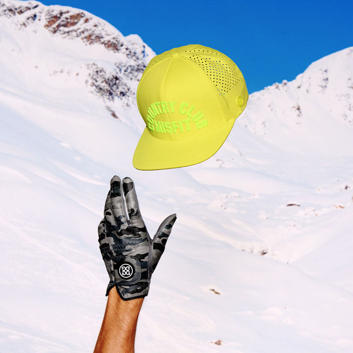 G/FORE MEN'S COUNTRY CLUB MISFIT PERFORATED DELTA HAT - ELECTRIC