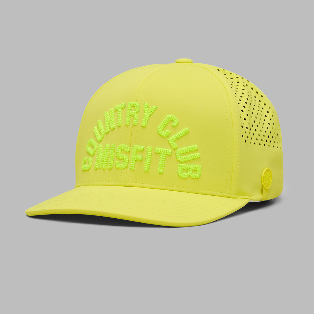 G/FORE MEN'S COUNTRY CLUB MISFIT PERFORATED DELTA HAT - ELECTRIC