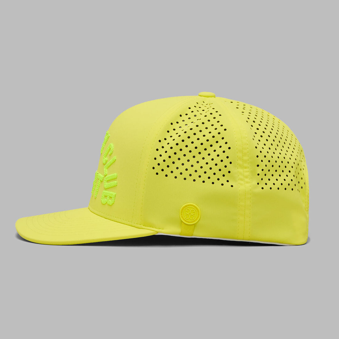 G/FORE MEN'S COUNTRY CLUB MISFIT PERFORATED DELTA HAT - ELECTRIC